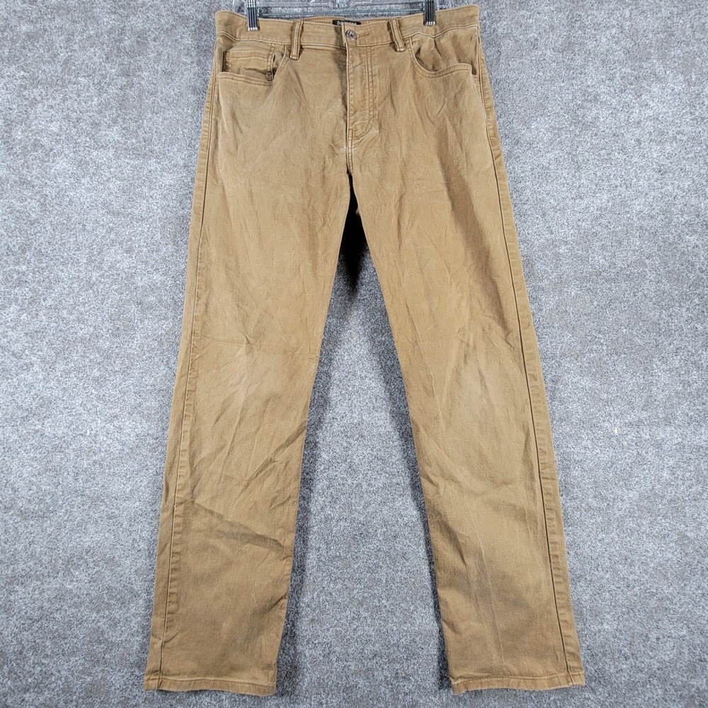 Vintage Dockers Straight Leg Jeans Mens 34 Beige Y2K Quality Comfort Mid Rise
